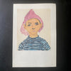 Young Boy Portrait Vintage 50s Matisse Mini Art Plates Prints at Golden Rule Gallery in Excelsior, MN