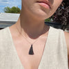 Black Tassel Sterling Silver Chain Necklace at Golden Rule Gallery in Excelsior, MN