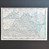 Vintage 1940 Virginia Map | Americana Decor | Vintage Atlas Map for Framing | East Coast Decor | Southern History Decor | Golden Rule Gallery