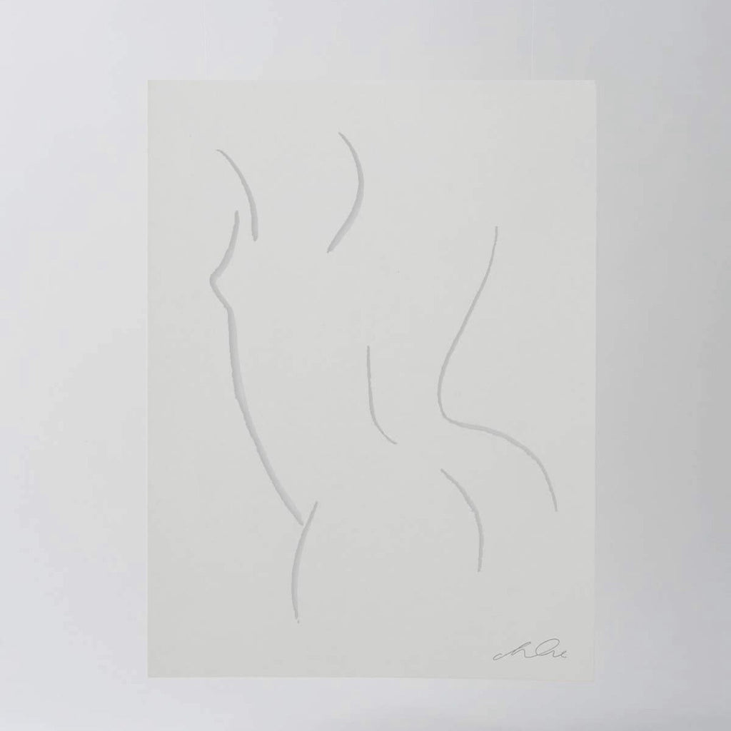 Nude From Behind Art Print | Nude Femme Art Print | Modern Simplistic Art | Golden Rule Gallery | Excelsior, MN