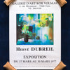 Vintage French Dubreil Art Gallery Exhibition Poster Print