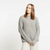 Sustainable Grey Silk Blend Sweater at Golden Rule Gallery in Excelsior, MN