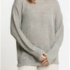 Cozy Silk Blend Grey Sweater by Laude the Label at Golden Rule Gallery in Excelsior, Minnesota 