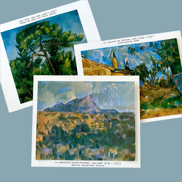 Collection of Vintage 50s Mini Lithographs by Cezanne at Golden Rule Gallery