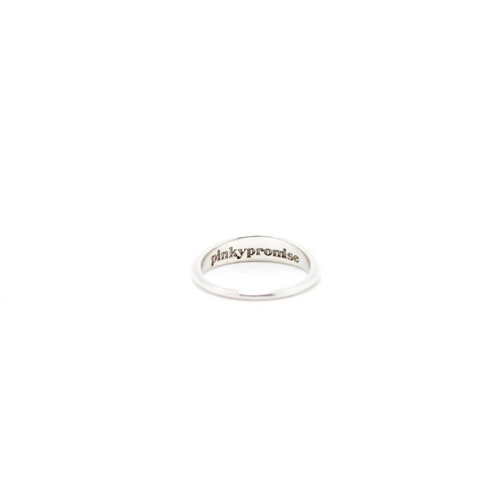 Sterling Silver Pinky Promise Ring 