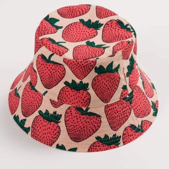 Baggu Strawberry Bucket Hat | Baggu Accessories | Fruit Bucket Hat | Golden Rule Gallery | Excelsior, MN