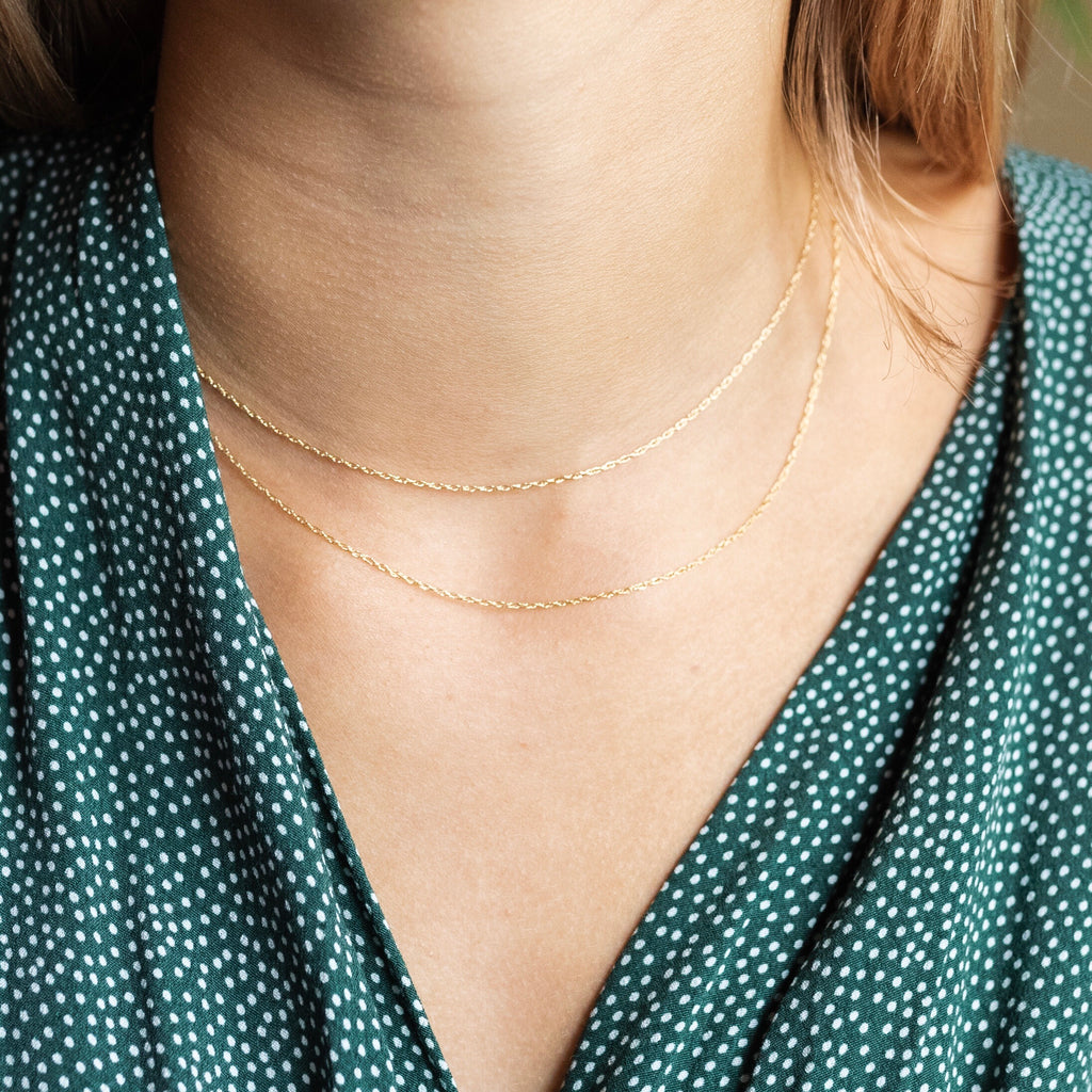 Dainty Gold Fill Layering Chain Necklace