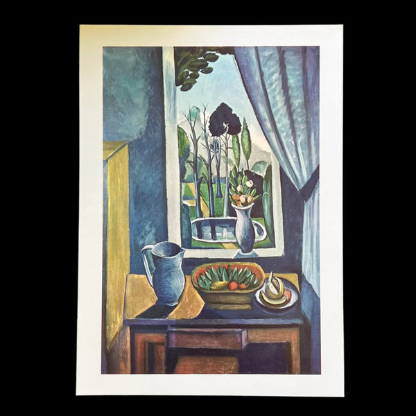 Vintage 1962 André Derain "Still Life in the Window" Art Print