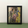 Vintage Framed Braque Art Print Called "The Patience"
