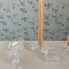 Set of Two Vintage Crystal Double Taper Candle Holders at Golden Rule Gallery