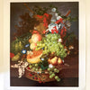 Vintage 90s Jan Van os"Still Life Fruit" Floral Art Poster at Golden Rule Gallery in Excelsior, MN