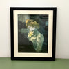 Framed Vintage 50s Toulouse-Lautrec 'The Modiste' Portrait Print
