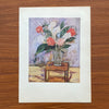 Vintage Flowers on a Table | Utrillo | Floral Still Life | Flowers in Vase | White Lilacs | Roses | Golden Rule Gallery | Minneapolis | Lake Minnetonka | Art Dealer