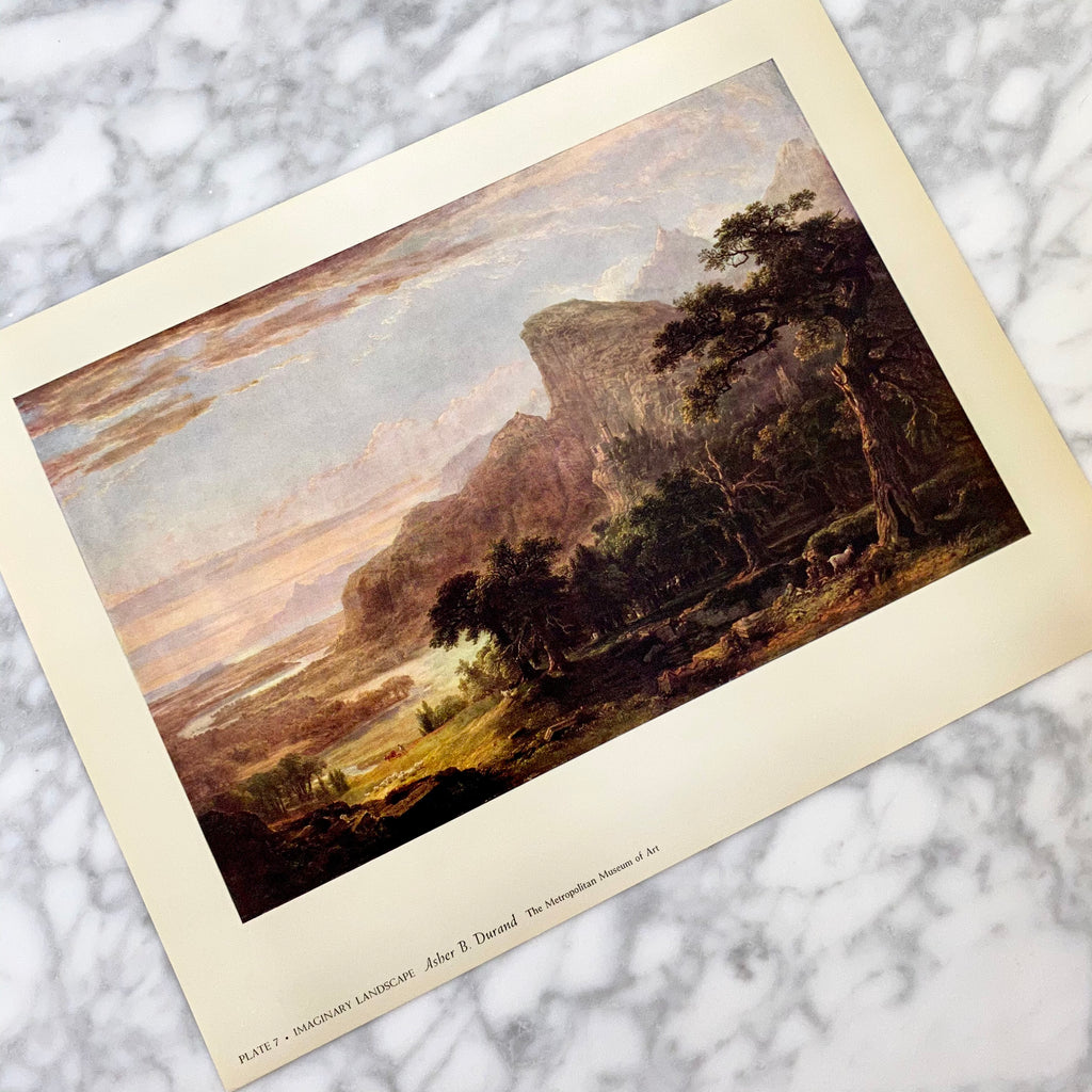 Vintage 1958 Durand Imaginary Landscape Art Print Unframed at Golden Rule Gallery in Excelsior, MN