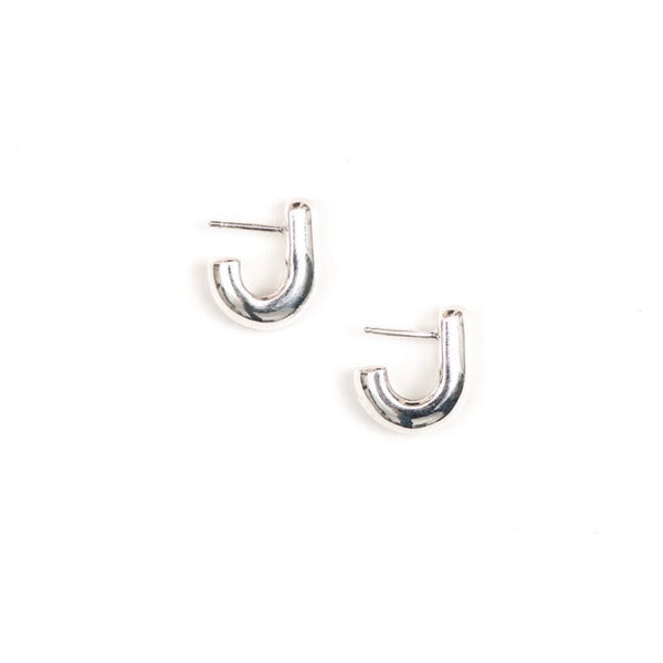 Sterling Silver Victor Borge Earrings | Simple Silver Earrings | Classic Earrings | I Like It Here Club | Golden Rule Gallery | Excelsior, MN