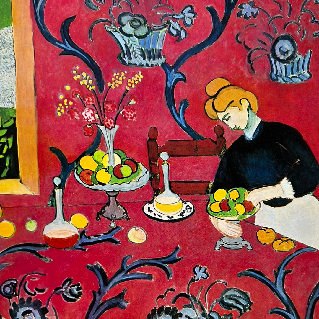 Vintage 1976 Henri Matisse Harmony In Red La Desserte Rouge Harmonie vintage-1976-henri-matisse-harmony-in-red-la-desserte-rouge-harmonie