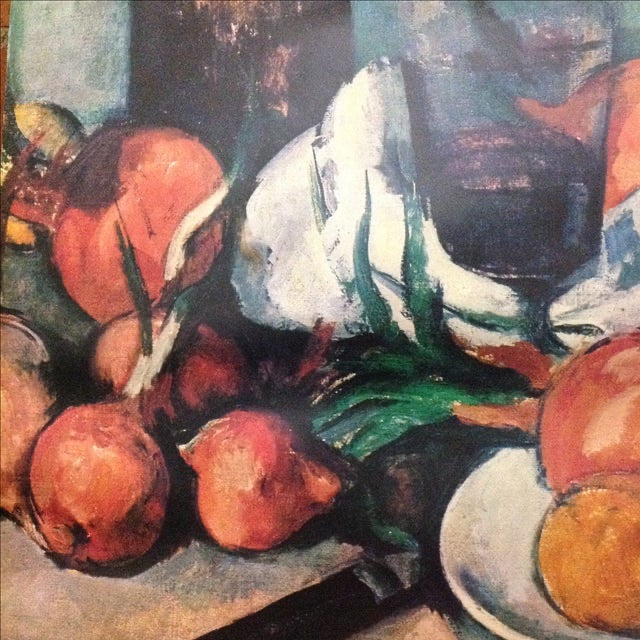 Close up of Vintage Cezanne Art Poster