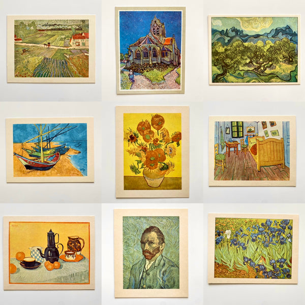 Vintage 40s Van Gogh Mini Art Prints
