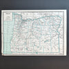 Vintage 1940 Census Oregon Map for Framing | Authentic Vintage Map West Coast | Portland Map Decor | Golden Rule Gallery