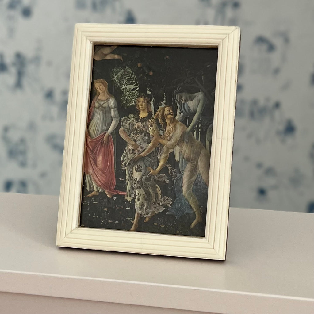 Vintage 50s Mini La Primavera by Botticelli Print Framed at Golden Rule Gallery