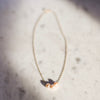Handmade Pearl Trio Gold Necklace at Golden Rule Gallery