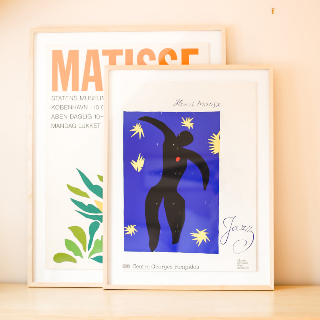 Matisse Vintage 1979 Art Exhibition Poster featuring Jazz | Vintage Matisse Jazz Art Poster | Vintage 1979 Matisse Art Poster | Golden Rule Gallery | Framed Exhibition Posters | Excelsior, MN