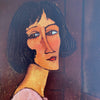 Vintage 50s First Edition Modigliani "Portrait of Marguerite" offset lithograph art print
