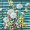 40s Vintage Cool Toned Floral Art Print Framed
