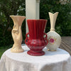 Vintage 1950s McCoy Burgundy Red Vase with Handles from J'adore Beddor Vintage in Excelsior, MN