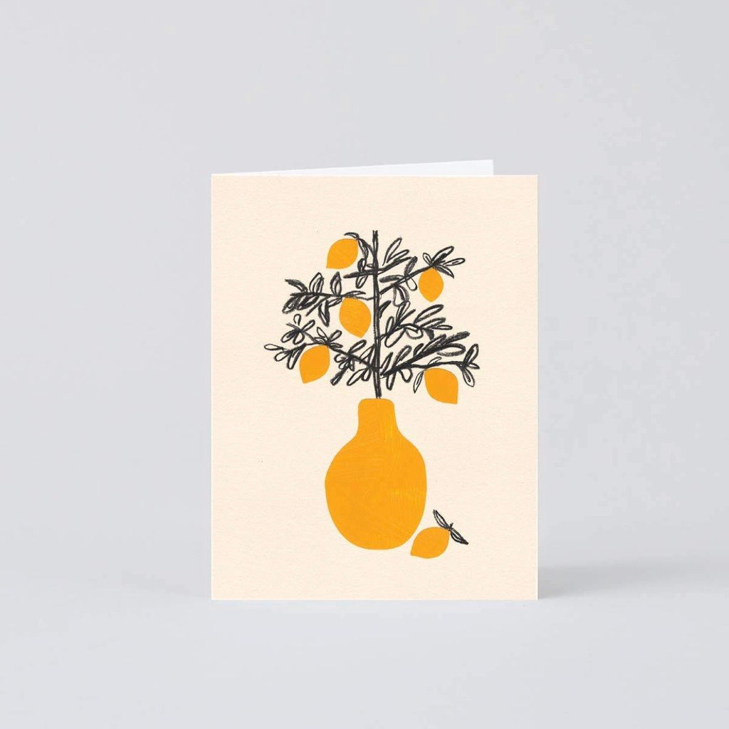 Lemon Tree Mini Art Card | Wrap Magazine Cards | Lemon Greeting Card | Cards | Golden Rule Gallery | Excelsior, MN