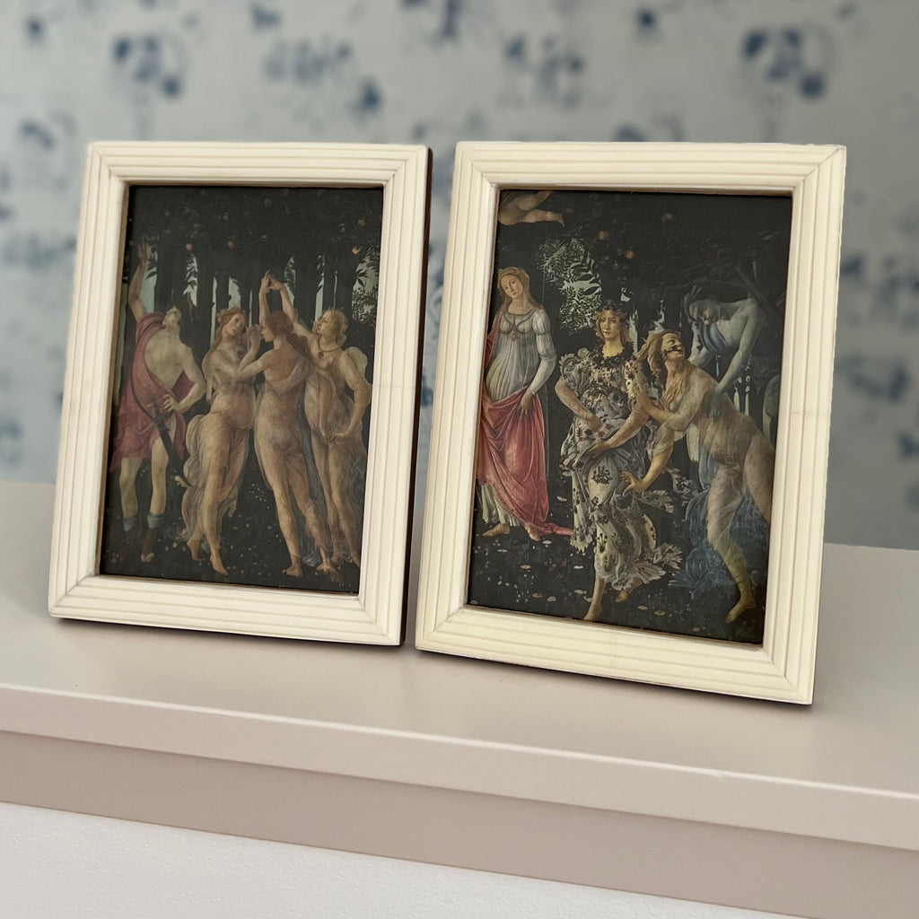 Vintage 1958 Botticelli "La Primavera" Print Framed 