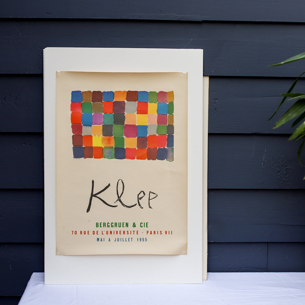 Klee French Exhibition Poster | Vintage 1955 | Midcentury Art | Golden Rule Gallery