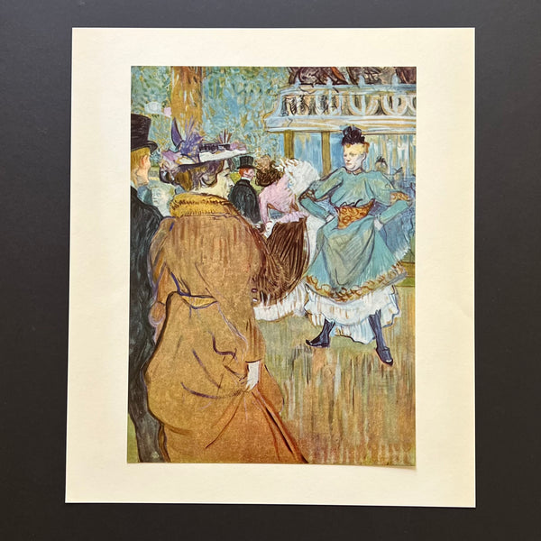 Vintage 1952 Toulouse-Lautrec At the Moulin Rouge: The Start of the Quadrille' Offset Lithograph