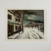 Vintage 40s Vlaminck Winter Landscape Swiss Art Print at Golden Rule Gallery in Excelsior, MN