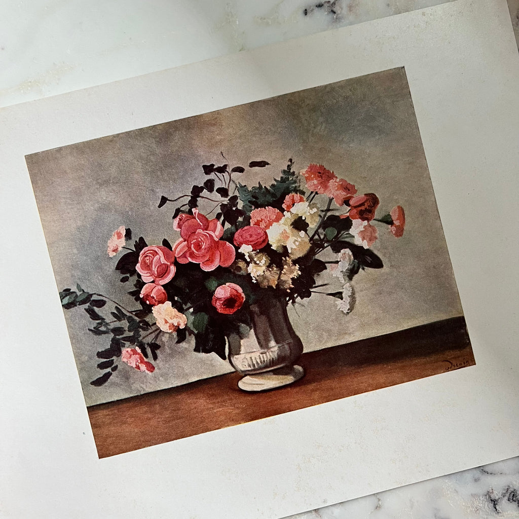 1940s Derain Flowers in a Vase Artwork Print