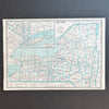Vintage 1940s New York State Census Atlas Map Print at Golden Rule Gallery in Excelsior, MN