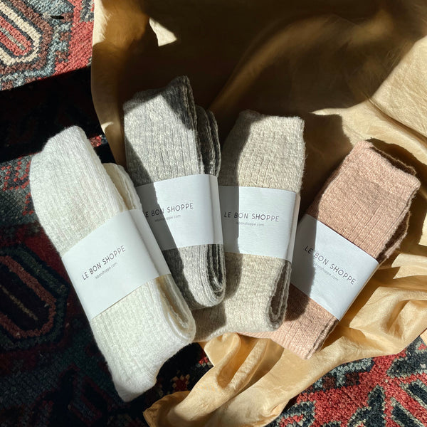 Le Bon Shoppe Cottage Socks in Neutral Colors