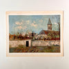 Vintage 50s Utrillo Montigny Church Landscape Art Print at Golden Rule Gallery in Excelsior, MN