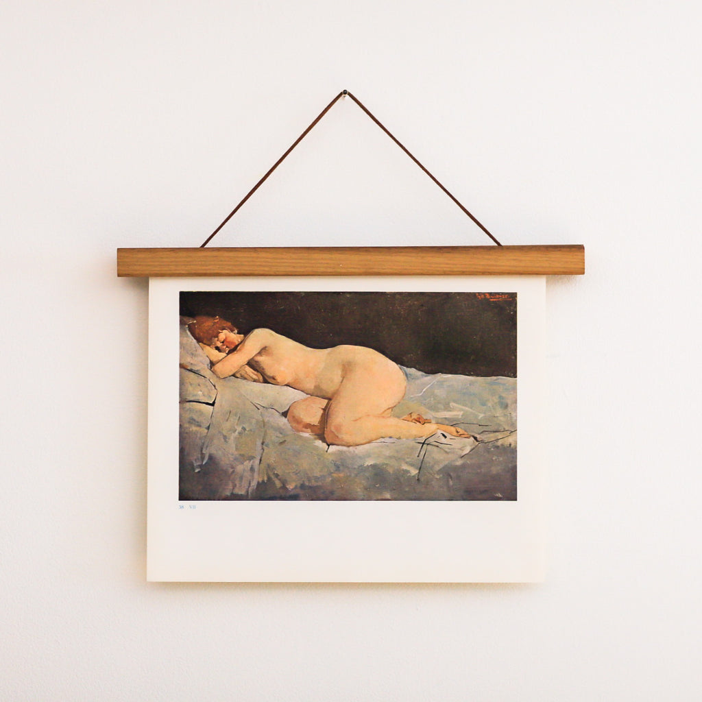 Vintage Breitner "Liggend Naakt / Reclining Nude" Art Print | Vintage Nude Art Print | Vintage Breitner Reclining Nude Print | Golden Rule Gallery | Excelsior, MN