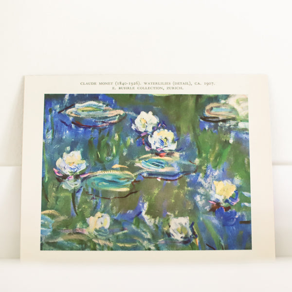 Claude Monet | Waterlilies | Golden Rule Gallery | Art Print | Vintage Floral Art