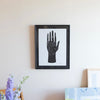 Palmistry Palm Hand Art Print Professionally Framed at Golden Rule Gallery 