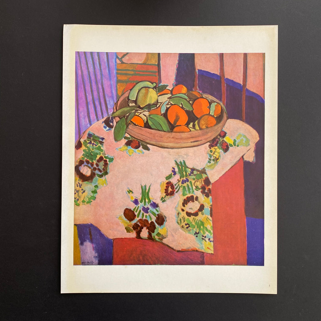 Rare Vintage Henri Matisse "Oranges" Colorplate Art Print at Golden Rule Gallery in Excelsior, MN