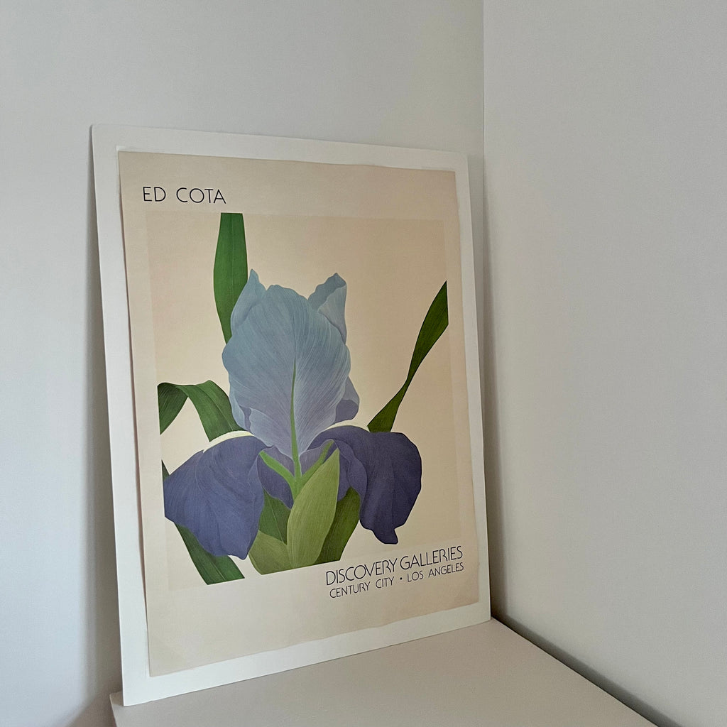 Vintage Ed Cota Floral Poster