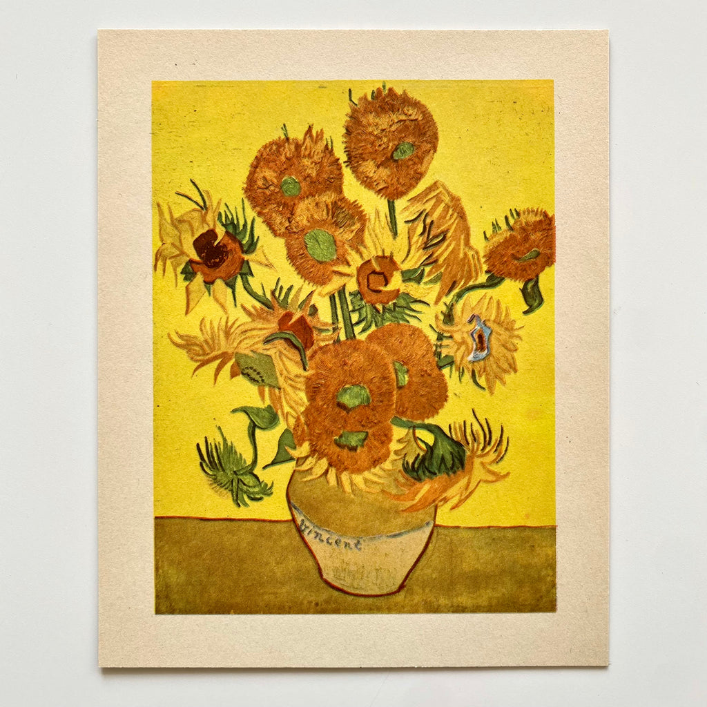 Vintage Van Gogh Sunflowers Mini Print