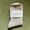 Le Bon Shoppe Her Socks at Golden Rule Gallery in Ivory Cream Color