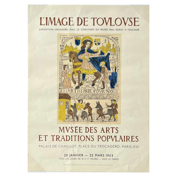 Vintage 1953 French "L'Image de Tovlovse" Exhibition Poster at Golden Rule Gallery