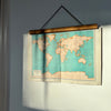 Large Vintage 1940s World Map Census Atlas Map Print at Golden Rule Gallery in Excelsior, MN