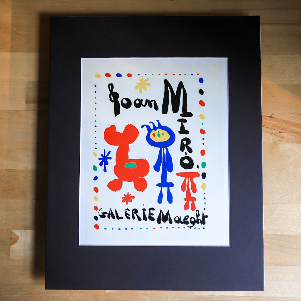 Vintage 80s Joan Miro Art Print