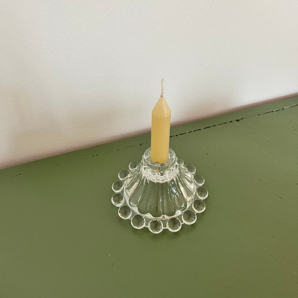 Vintage Boopie Glass Candle Holder