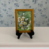 Vintage Original Petite Mod Daisy Floral Painting Framed at Golden Rule Gallery in Excelsior, MN